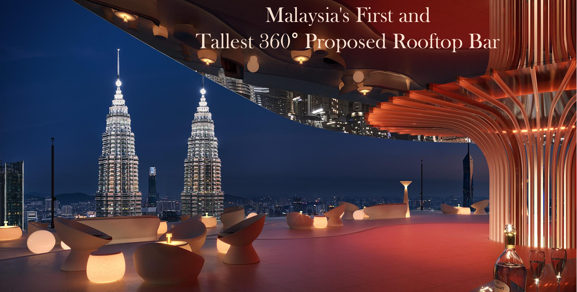 360 Rooftop Sky Bar KLCC View